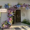 Jardín de Monet Popular Check-In Paisajismo Cascada de Flores Artificiales Arreglo Tienda Check-In Ventana de Flores Artificiales Decoración