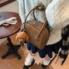 Bolsa Portátil de Concha Feminina 2025 Inverno Nova Casual Mais Fácil de Combinar Bolsa de Ombro Atacado Bolsa Quadrada Pequena Bolsa Transversal Tendência Feminina
