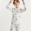 Conjunto de roupas de outono para crianças Calças de outono para meninos e meninas Roupa interior térmica Roupas básicas de algodão para bebês Pijamas Suéter de algodão