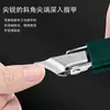 Cortador de Unhas Oblíquo Ultra Afiado com Trava, Cortador de Unhas Oblíquo Anti-respingo de Aço Inoxidável, Unhas Grossas e Duras, Sulco para Unhas Bico de Águia