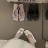 Primer Encuentro Brisa de Tarde de Verano Zapatos de Tacón de Aguja Sandalias de Punta Abierta Zapatos de Hada Verano 2026 Estilo Francés con Falda Lazo