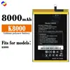 Adequado para bateria de celular Oukitel K8000 de grande capacidade, nova, durável, placa de energia 8000mAh, atacado de fábrica