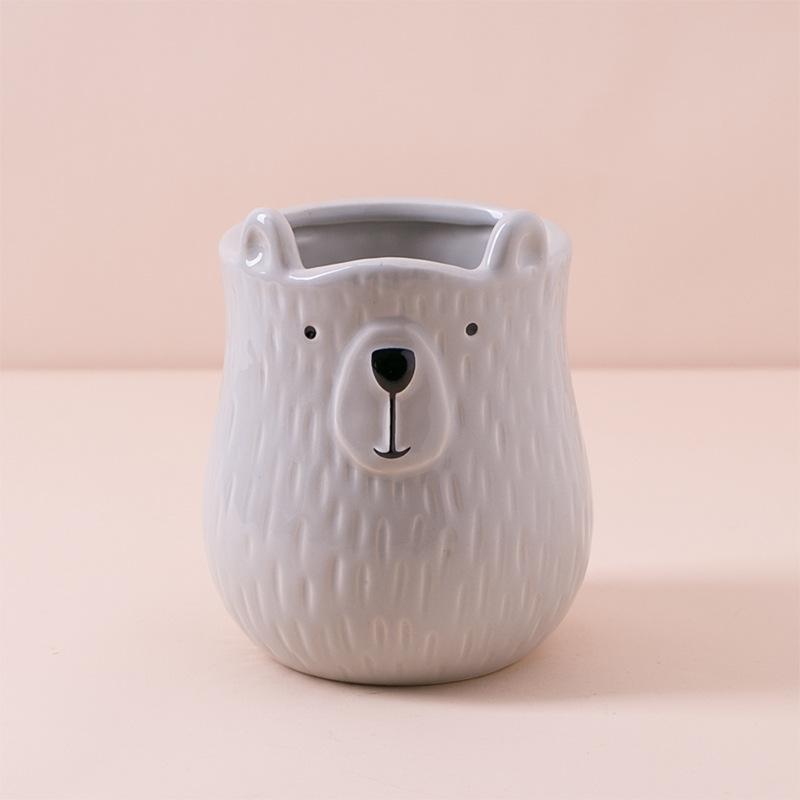AN054 Ceramic animal cute pot6