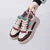 Zapatos Deportivos de Cuero de Moda para Mujer con Sensación de Caminar sobre las Nubes, Nuevo Estilo Otoño 2025, Adecuados para Uso en Exteriores, Tenis Planos Casuales Antideslizantes para Mujeres Embarazadas
