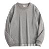 300g Ropa de Hombre Hua Mian Otoño/Invierno Cuello Redondo Manga Larga Color Sólido Holgado Ocio Camiseta Base Moda Marca Top de Hombre Pareja