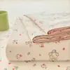 Juego de Sábana Estampada de Algodón Puro Clase A Pieza Única 100% Algodón Modelo Nuevo 2026 Dormitorio de Estudiante Funda de Edredón Individual Funda de Almohada Juego de Tres Piezas 2