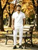 Camisa polo con cremallera para hombre de estilo maduro ligero, color liso, casual de negocios, con cuello, camiseta transpirable de manga corta para traje de hombre