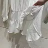 Blusa Elegante y Adelgazante de Manga Larga con Dobladillo Asimétrico, Nuevo Estilo Primavera 2026, Camisa de Estilo Coreano de Moda con Cintura Ajustable para Mujer