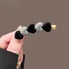 Pinza para el Cabello Melaleuca Otoño e Invierno para Mujer Lazo Estampado Leopardo Exquisita Pinza BB Accesorios para el Cabello Nuevo Estilo 2026 Pinza de Pato de Punto Versátil
