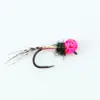 Blf Nuevo Cabeza de Tungsteno Ninfa Fluorescente Ly046 Anzuelo de Pesca con Mosca Ninfa de Perla de Tungsteno Mosca