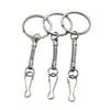 Venta al por mayor de fábrica nuevo cadena de serpiente unidad USB llavero especificaciones simples diversos llavero de metal regalo joyería al por mayor