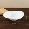 Tazón de hielo raspado irregular estilo crema, plato para ensalada de postre, plato de presentación para comida occidental, tazón para bocadillos de frutas y postres, plato de plástico para restaurante