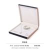 Caja para Pulsera Anillo Collar de Cuero Cepillado Transfronteriza Caja de Joyería Curvada Personalizada Embalaje de Joyería de Alta Gama