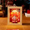 Adornos de Regalo para Escritorio, Marcos de Fotos de Gama Alta, Productos Culturales y Creativos de Templos, Soportes de Exhibición para Atraer Riqueza, Decoración de Estantes de Exhibición para Entrada de Sala de Estar