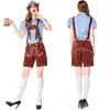 Overoles de Cerveza Alemana, Ropa de Cerveza, Ropa del Oktoberfest de Múnich, Overoles Bordados de Bar, Ropa para Mujer Adulta