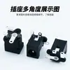 Soquete de Alimentação DC DC-0531 5.5*2.1 3 Pinos Vertical Patch Conector DC Soquete Fêmea