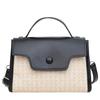 Corea del Sur Dongdaemun Ins Bolso Pequeño Tejido de Paja Bolso Casual para Mujer Bolso Portátil de Hombro Cruzado Verano 2024 Nuevo