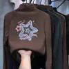Camada base feminina com gola alta e forro de fleece, novo estilo outono/inverno 2026, camiseta interna de manga comprida, top com forro de fleece para crianças mais velhas