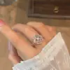 Anel de Esmalte Baoxianghua Feminino Nicho Retrô Estilo Palácio Mais Fácil de Combinar Anel Fábrica da Bandeira Venda Direta