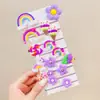 Faixa de Cabeça de Verão Desenho Animado Acessórios de Cabelo para Crianças Grampo de Cabelo Fofo Pequena Flor Grampo de Cabelo para Bebê Acessório de Cabeça de Princesa Menina Pequena Elástico
