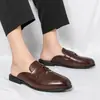 Mocasines con borlas para pareja de talla grande transfronterizos, tallas 35-46, pantuflas de punta cerrada, zapatos para conducir, zapatos para probador, mules sin cordones