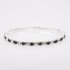 Pulsera de diamantes de imitación para combinar con todo, pulsera con sentido avanzado, venta al por mayor, diamante completo, pulsera elástica de diamantes, pulsera de diamantes de imitación de 4 filas, pulsera para mujer