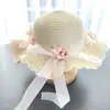 Sombrero de Paja para Niños, Sombrero de Sol de Verano, Sombrero de Sol de Paja para Niñas, Sombrero de Sol de Princesa Estilo Pastoral, Sombrero de Playa Junto al Mar