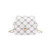 Bolsa Pequena Quadrada de Mão Xadrez Estilo Coreano para Revenda Bolsa Feminina Outono 2025 Nova Mini Bolsa de Ombro com Corrente Bolsa Transversal para o Dia a Dia