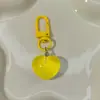 Hebilla de color L18 color transparente colgante de resina amor gordo accesorios para mochila cremallera de bolsa colgante de corazón llavero diy ciego