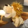 Juguete de Marioneta de Mano Guantes de Animal con Boca Móvil Mono de Peluche Cerdo Rosa Ventriloquismo Marioneta de Mano Calmante Niños Familia Educación Temprana