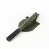 Loja de 5 Yuan Fornecimento Pá Militar Dobrável Pequena de Metal Verde Pá Dobrável de Acampamento Venda por Atacado Loja de Departamento de Ferragens de 5 Yuan