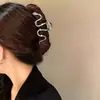 Europeo y Americano Calavera Garra Metal Araña Pinza de Tiburón Grande Accesorios para el Cabello Estilo Oscuro Pinzas para el Cabello Pinza