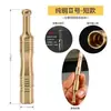 Tubo de Cobre Puro para Tabaco Seco, Bolsa de Tabaco de Latón, Filtro de Olla, Doble Propósito, Soporte para Cigarrillos de Tres Usos, Tipo Circulante, Pipa Antigua, Un Sabor