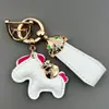 Gana Dinero Rápido Llavero Colgante Personalizado para Coche de Cuero de Vaca Hecho a Mano Año del Caballo Regalo Creativo para Hombres y Mujeres Correa para Llavero