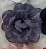 6,5cm Flor de Organza com Glitter Fino Elegante de Fada Borda Assada Acessórios de Cabelo Flor Acessórios Flor para Sapato Flor para Bolsa Acessórios de Cabelo DIY