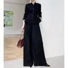 Em Estoque Atacado do Fabricante: Blazer Preto para Mulheres, Novo Estilo, Elegante Cintura Marcada Emagrecedor Top de Acetato para Mulheres