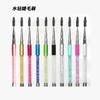 Herramientas de maquillaje al por mayor espiral con taladro cepillo para máscara de pestañas de fibra con taladro cepillo para máscara de pestañas peine de maquillaje multicolor opcional