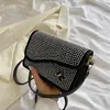 Moda de Verano 2026 Transfronteriza Estilo Coreano Bolso de Mano con Pedrería y Cadena de Perlas para Mujer, Bolso de Hombro y Cruzado