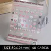 Pegatina de Relieve para Uñas 5D Delgada Resistente Tridimensional Adhesiva Pegatina para Uñas Flor Flor de Durazno Mariposa Rosa Blanca Negra Parche de Lazo