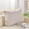 Almohada Triangular de Algodón y Lino para Cama de Noche de Estilo Japonés, Reposacabezas Ajustable, Respaldo Pequeño, Cojín para Sofá de Ventana Mirador, Extraíble y Lavable