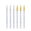 Conjunto de Canetas para Nail Art Mais Vendido Transfronteiriço, Três Peças, Haste Transparente com Lantejoulas Acrílicas para Desenho de Linhas Coloridas Flor Pintura Caneta para Desenho de Linhas