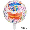 Globo de Feliz Cumpleaños Bola de 18 Pulgadas FELIZCUMPLEAÑOS Globo de Película de Aluminio Decoración de Cumpleaños Diseño de Fiesta