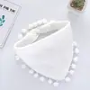 Toalla de Babero de Gasa de Cuatro Capas Lisa para Bebé, Toalla Triangular, Babero para Recién Nacido, Babero para Bebé con Broche Transfronterizo Amazon
