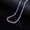 Cuentas Sueltas de Cristal de Bambú de Color Láser Iridiscente Accesorios para Pulseras DIY Colgante para Collar Cuentas de Oración Cuentas Espaciadoras Accesorios