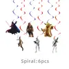 Nuevos Suministros para Fiesta Temática de Star Wars Platos de Papel Desechables, Vasos de Papel, Servilletas de Papel, Manteles y Juegos de Decoración con Banderines
