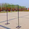 Nuevos Accesorios para Bodas Soporte de Fondo Retráctil de Hierro Forjado Poste Decoración de Boda Adornos Marco de Arco Decoración Dorada