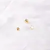 Cierre Magnético de Corazón Color-Preservante Chapado en Oro de 14K Cierre de Cilindro Accesorios para Joyería DIY Pulsera Collar Conector Final para Cuentas