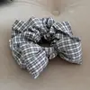 Laço de Cabelo Estampado Xadrez Doce Coreano com Laço Estéreo 2025 Novo Headband Elegante de Alta Qualidade Acessórios de Cabelo