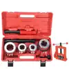 Máquina Manual de Roscado Qiu Yan Herramienta de Roscado Manual Portátil para Tubo Galvanizado Herramienta de Roscado para Tubería de Agua Herramienta de Roscado Ligera de 1/2 Pulgada a 2 Pulgadas