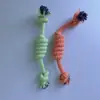 Atacado do Fabricante Brinquedos para Cães de Estimação, Cordas de Algodão Nózadas Tecidas à Mão Resistentes à Mordida para Limpeza de Dentes e Mastigação para Cães Pequenos